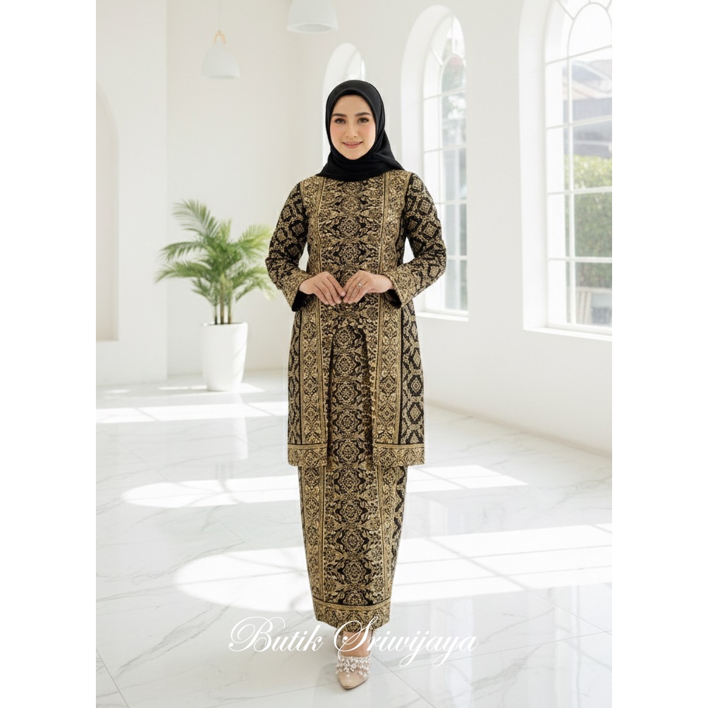 Setelan Anjani Couple Motif Songket Palembang