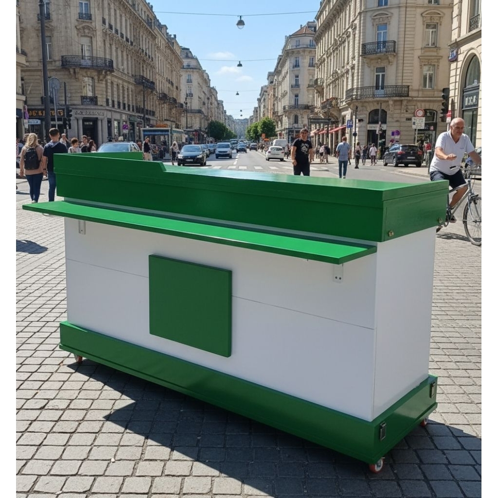 Booth koper , Booth lipat portable, Booth dimsum, booth kopi es minuman dll event desk