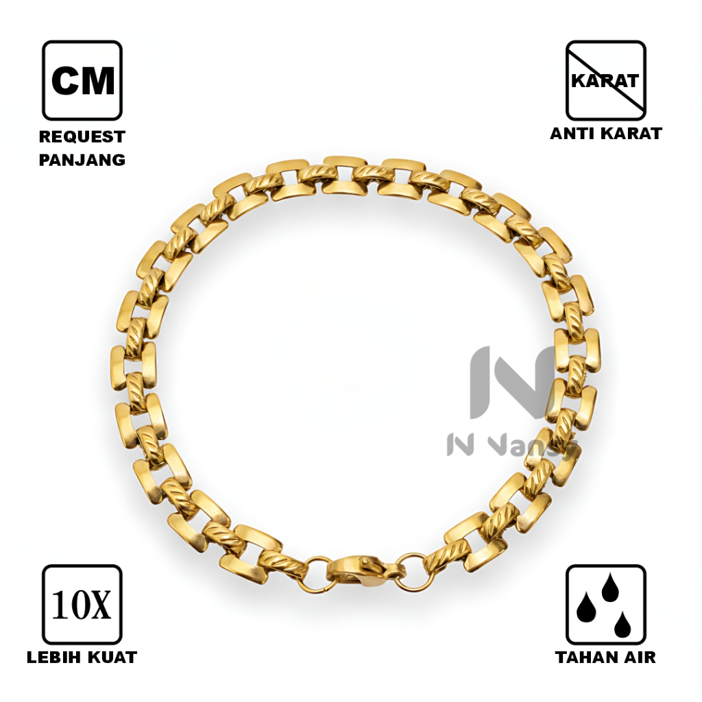 BoldLink | Titanium | Stainless Steel Anti Karat | Aksesoris Fashion