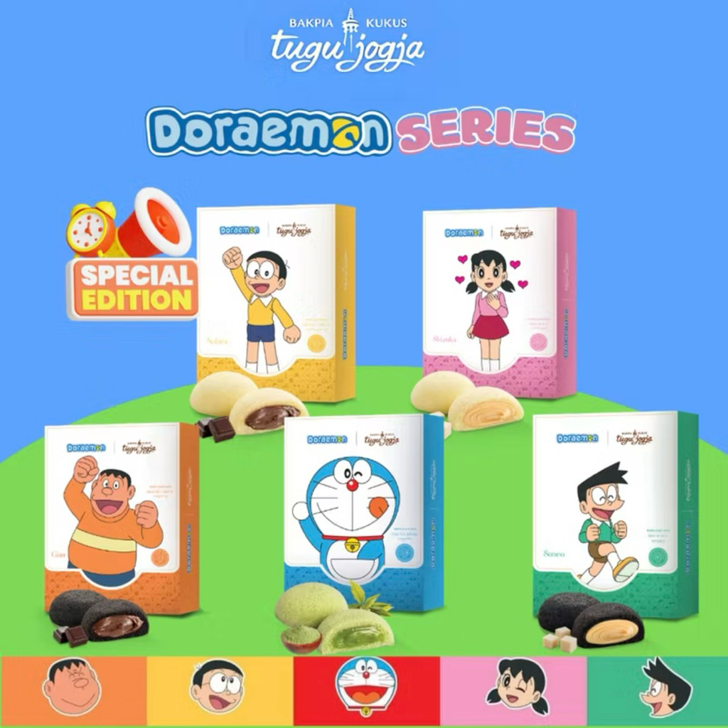 Bakpia Kukus Tugu Jogja Doraemon Series