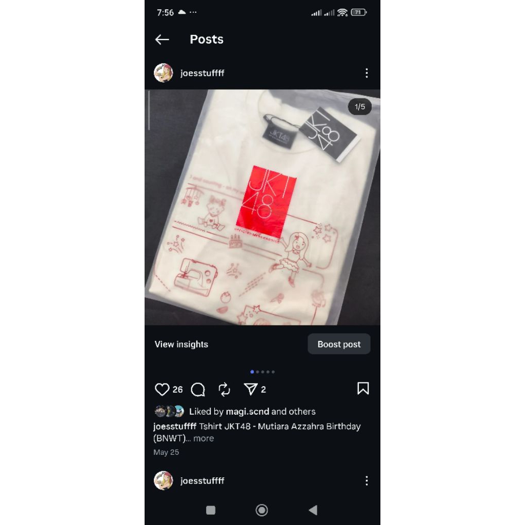 Kaos Anime Jepang Idol AKB48 JKT48 mutiara azzahra