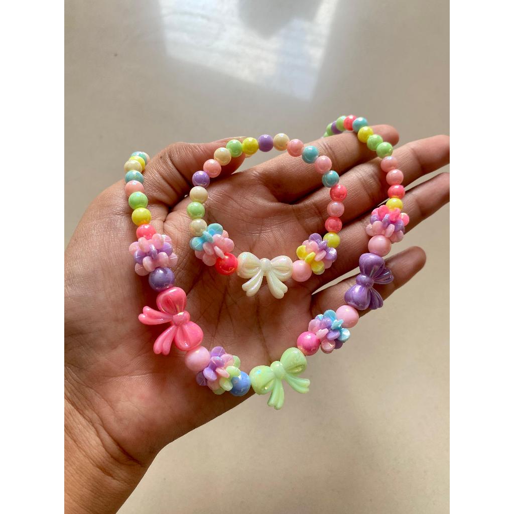 Set Kalung Gelang Anak | Set Perhiasan Aksesoris Kalung Sanrio Anak | Set Kalung Gelang Anak | COD S