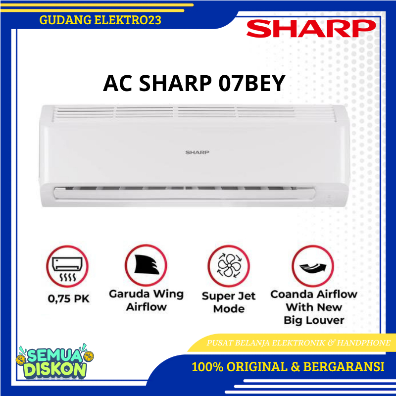 AC Sharp 3/4 PK AC Sharp 3/4PK AH-A7BEY LOW WATT