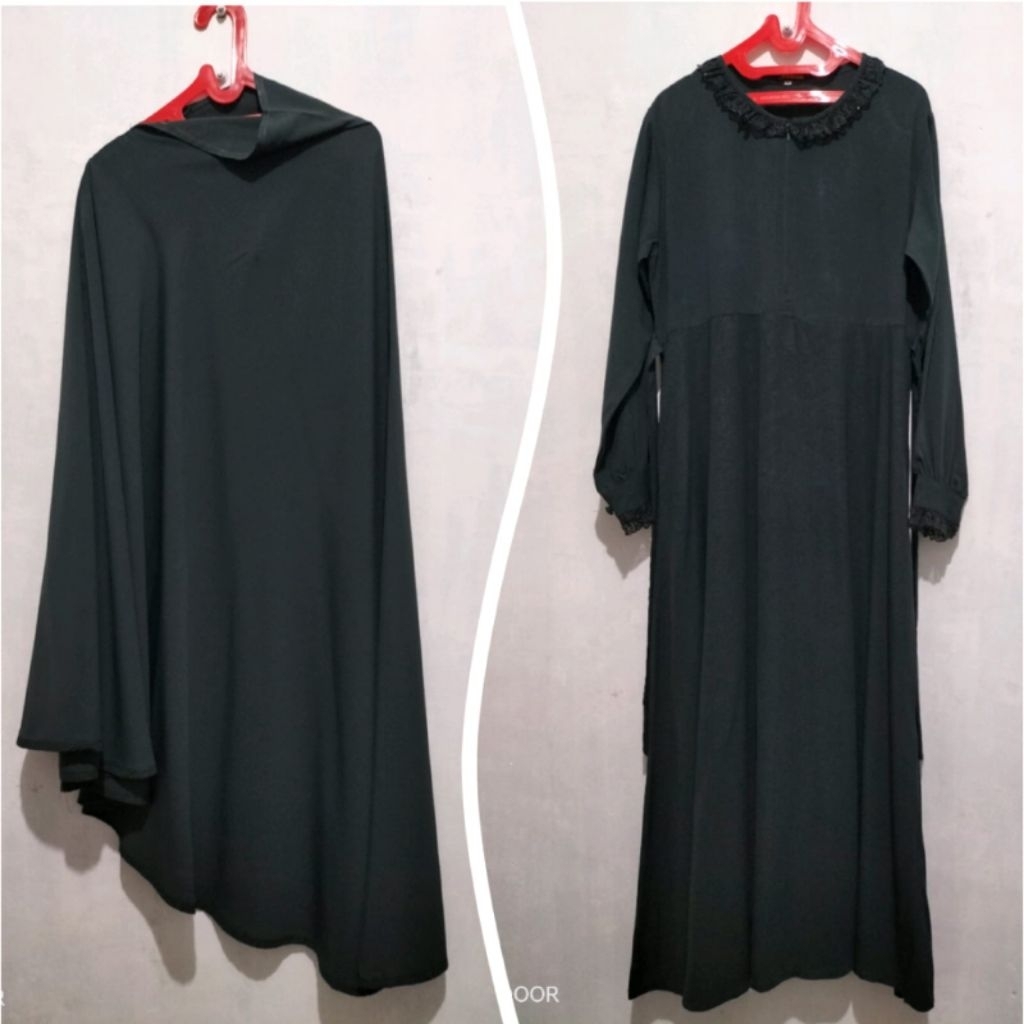 PL Set Gamis Syar'i DUTA BUSANA khimar NP