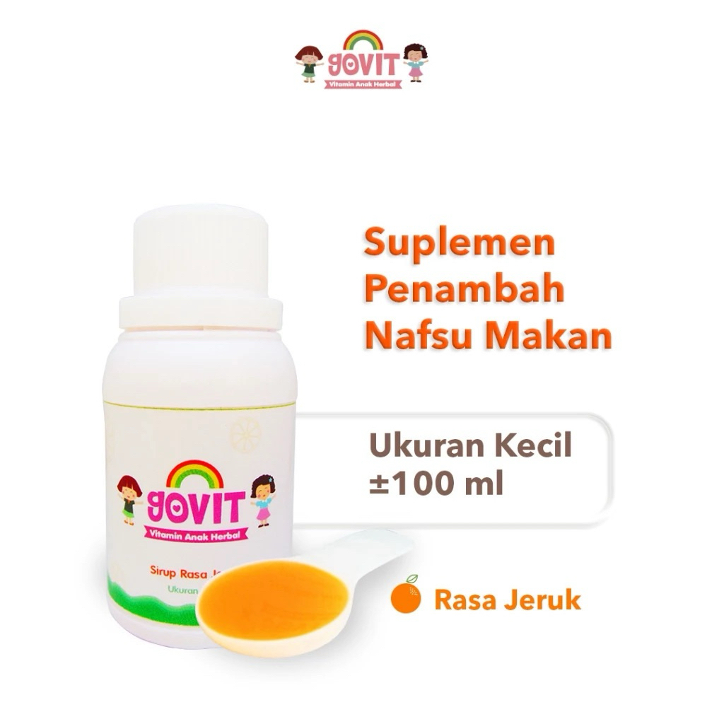 (GOVIT KECIL 100ML) GOVIT VITAMIN HERBAL ANAK PALING AMPUH MENAMBAH NAFSU MAKAN
