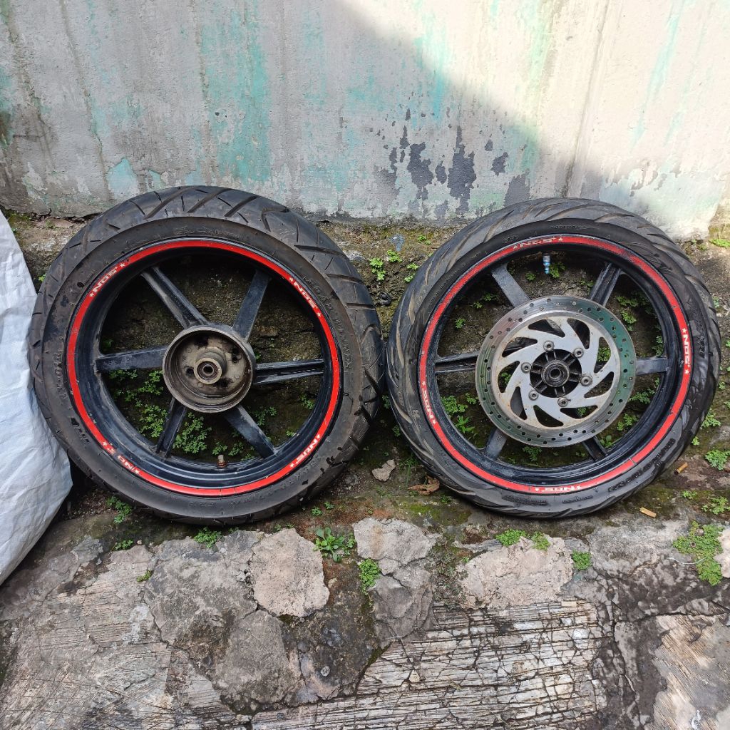 velg set tapak lebar sprint pnp yamaha scorpio