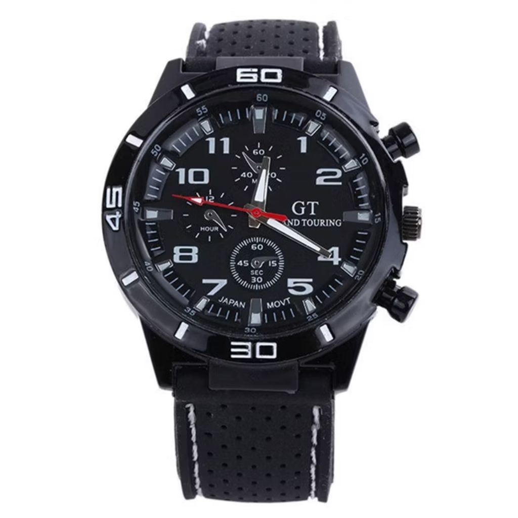 Grosir Jam Tangan Pria GT Sport Chrono Grand Touring Korea Fashion Bahan Ringan