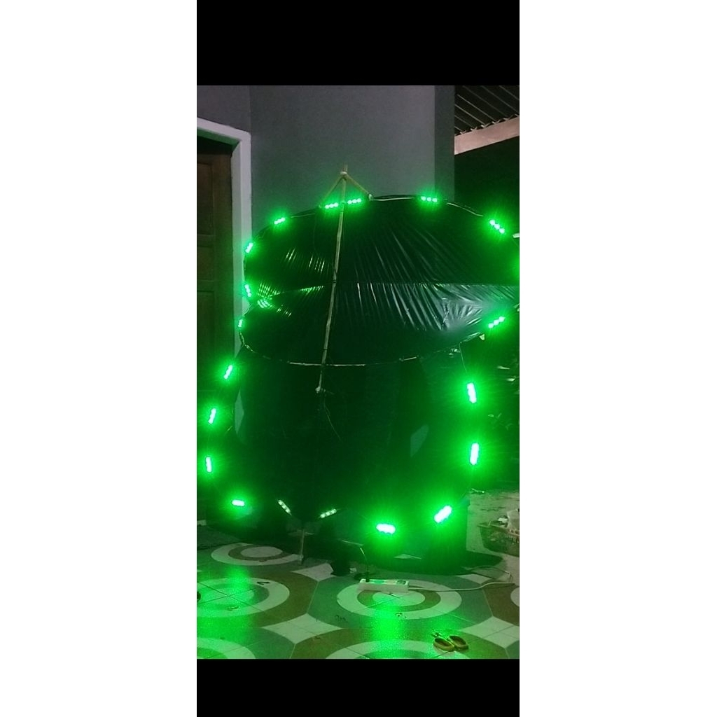 paket lampu layangan RGB remot