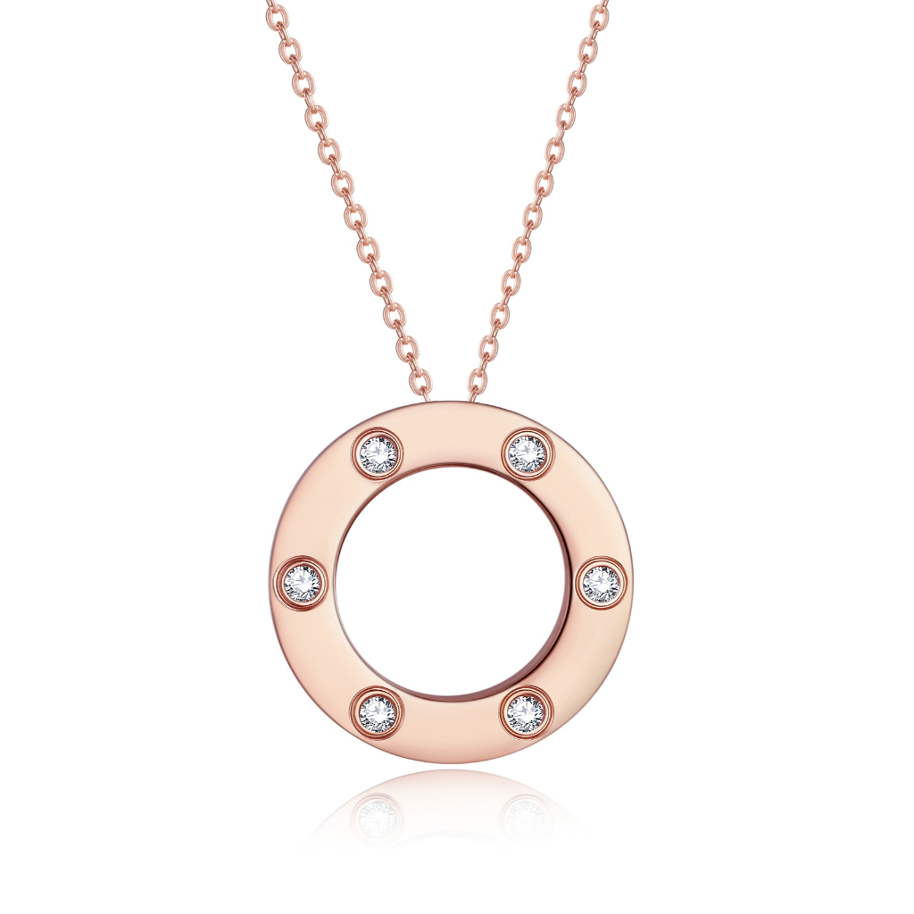 ARMONIA Kalung Wanita 18K Emas Asli Hypoallergenic Roti Pipih | Kalung Anti Karat | Kalung Titanium 