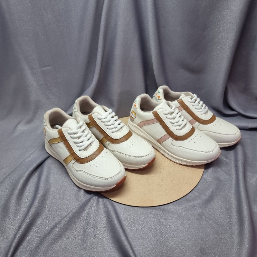 Donatello Sepatu Wanita Sneakers Velcro Dan Tali  Sepatu  Casual Sporty