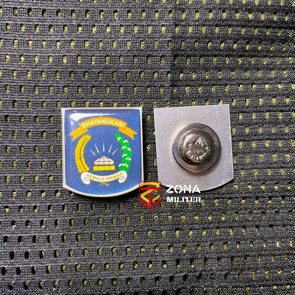 pin bhayangkari resin belakang magnet