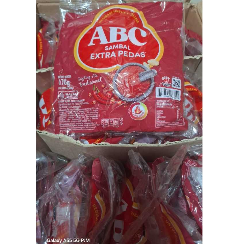 Saus ABC Sambal Extra Pedas Sachet Isi 22