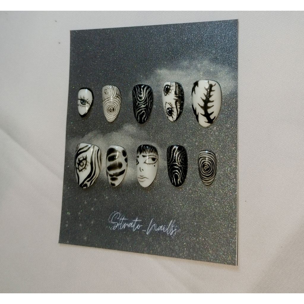 [PO] Press on nails Tomie/Kuku palsu Tomie Junji Ito. Kuku palsu anime