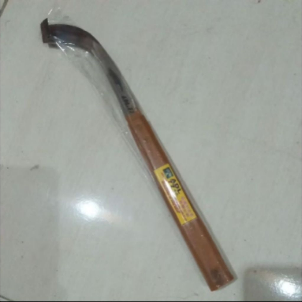 Pahat/Pisau Sadap Karet Gagang Kayu Bahan Baja PEER Asli