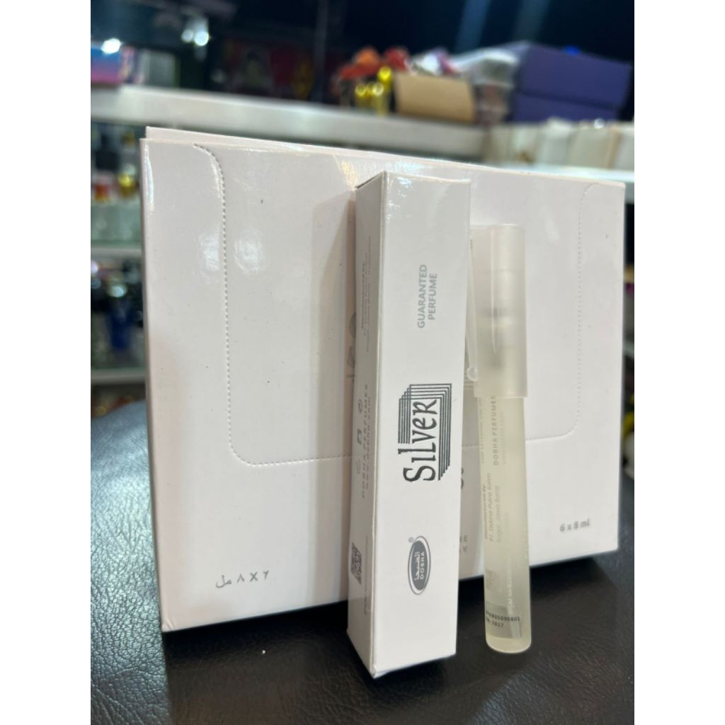 Parfum Spray Silver bentuk pulpen Dobha 8ml pen