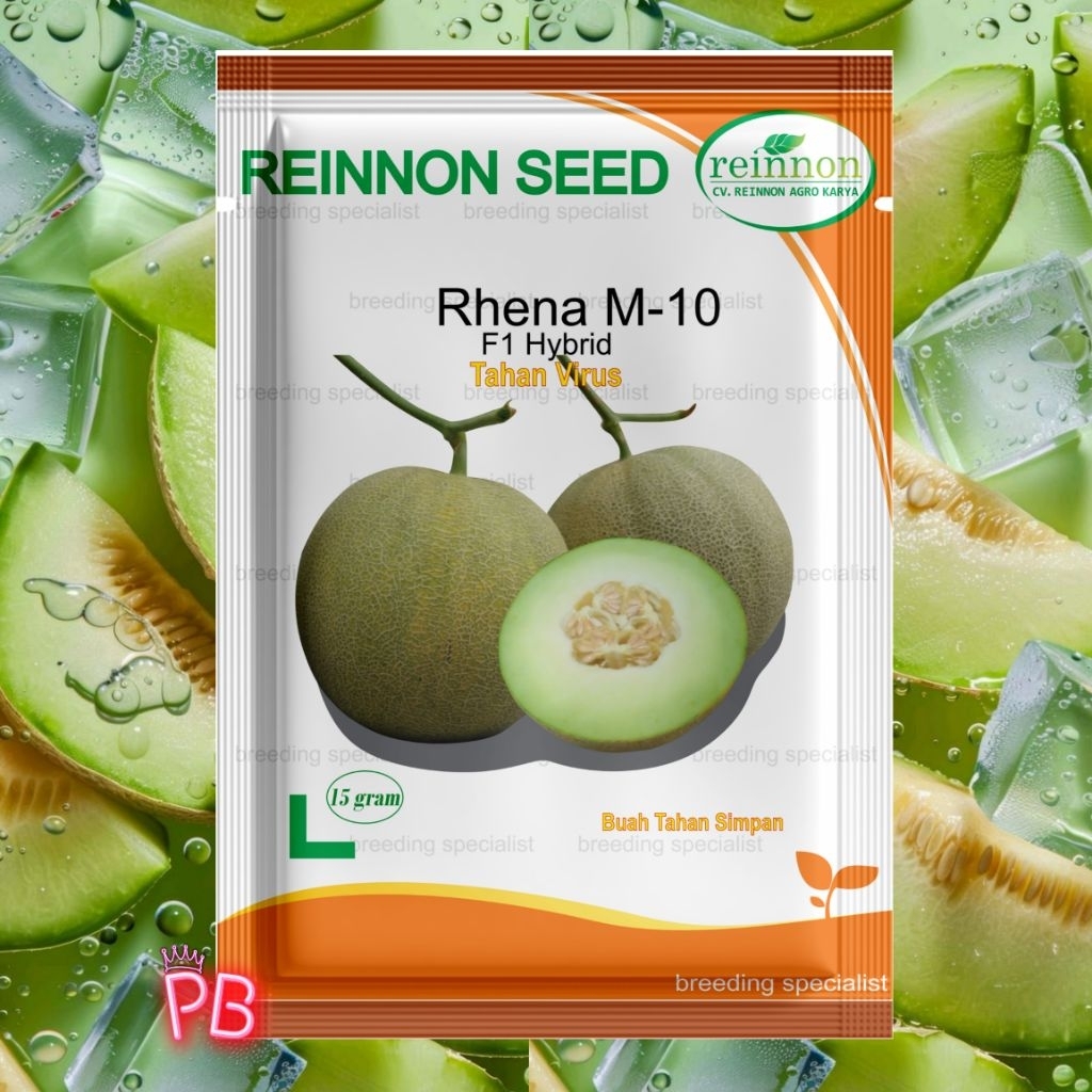 RHENA M-10 || ISI 600Biji(15gr) BENIH BIBIT MELON F1 TAHAN VIRUS DAN TAHAN SIMPAN || Reinnon Seed