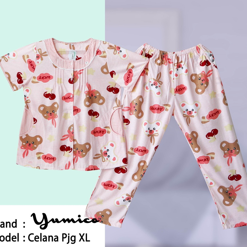 BAJU TIDUR CELANA PANJANG XL PREMIUM YUMICO - B