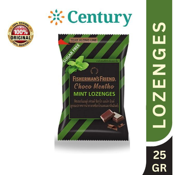 Fisherman'S Friend Choco Mentho Mint 25 Gram / PERMEN PELEGA TENGGOROKAN / PERMEN MINT