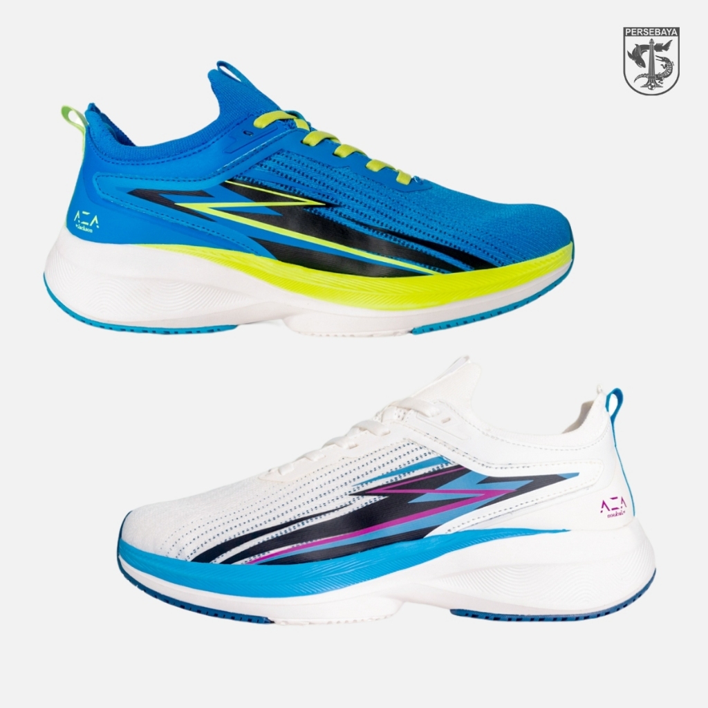 Sepatu Running AZA by Jackson BoltZ - Sepatu Olahraga Lari Anti Slip + Stabilizer Plate | Persebaya 