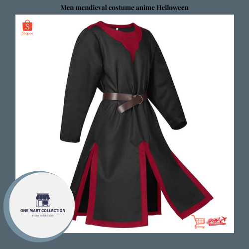 Men's Medieval Anime Costume Halloween Tunic || Halloween Medieval Anime Tunic For Men
