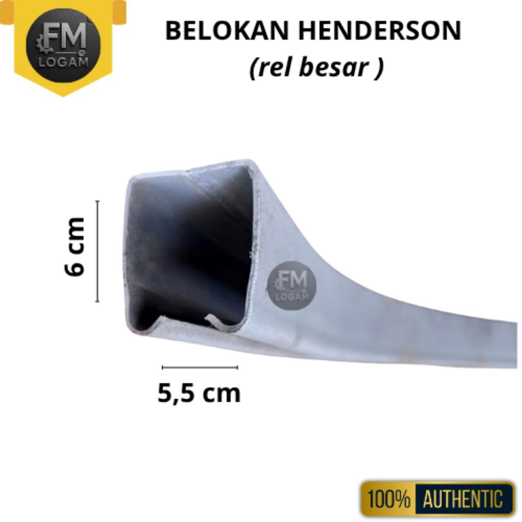 Belokan Rel Pintu Henderson