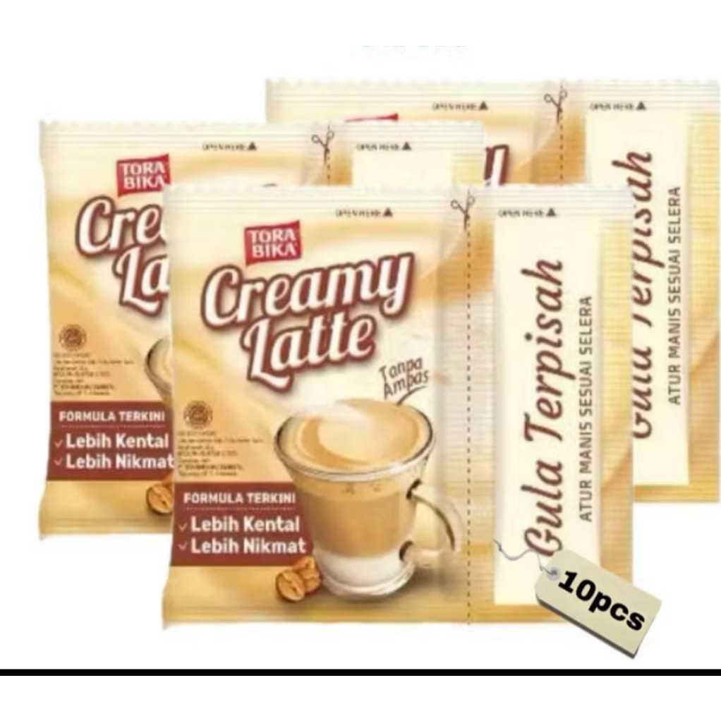 Kopi TORABIKA CREAMY LATTE 25gr Renceng GRATIS SENDOK PROMO