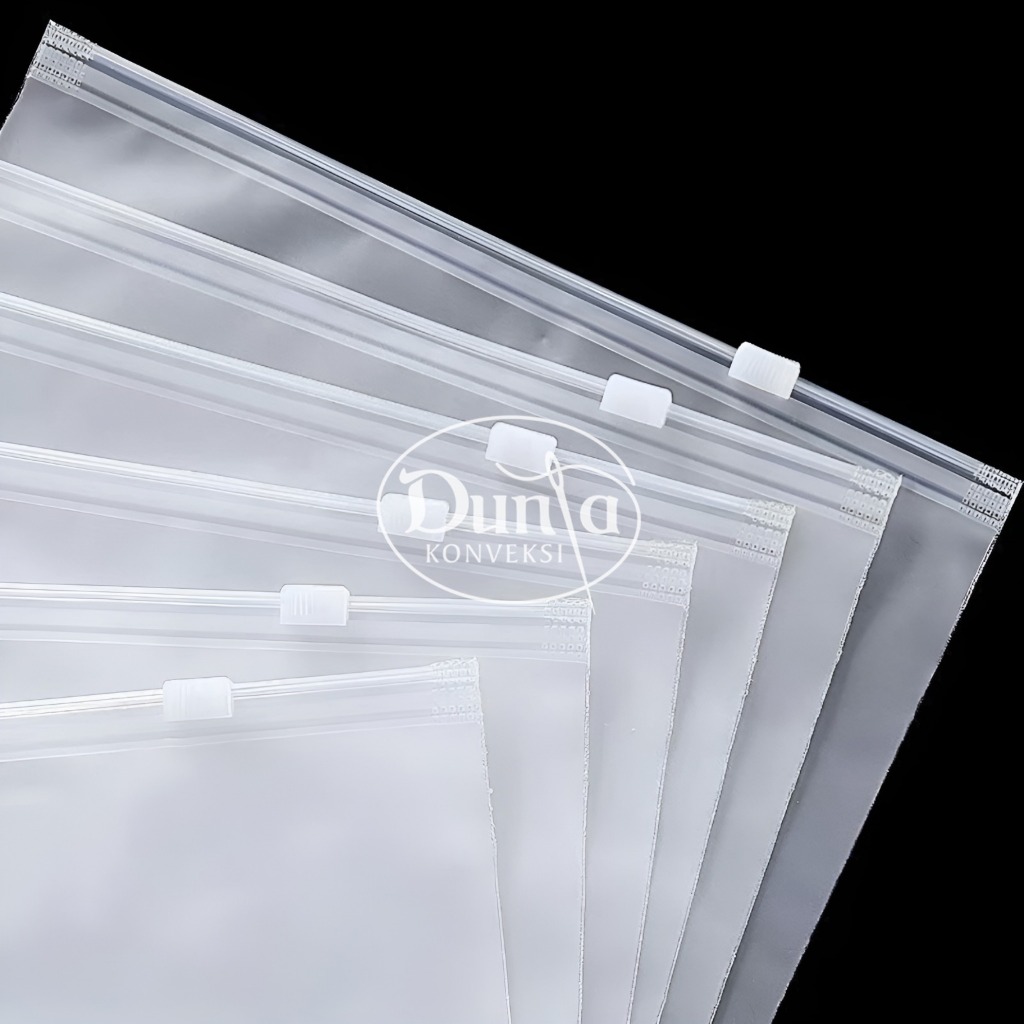 Plastik Zipper lock Bag baju Doff/Zip per Lock Travelling Potrait