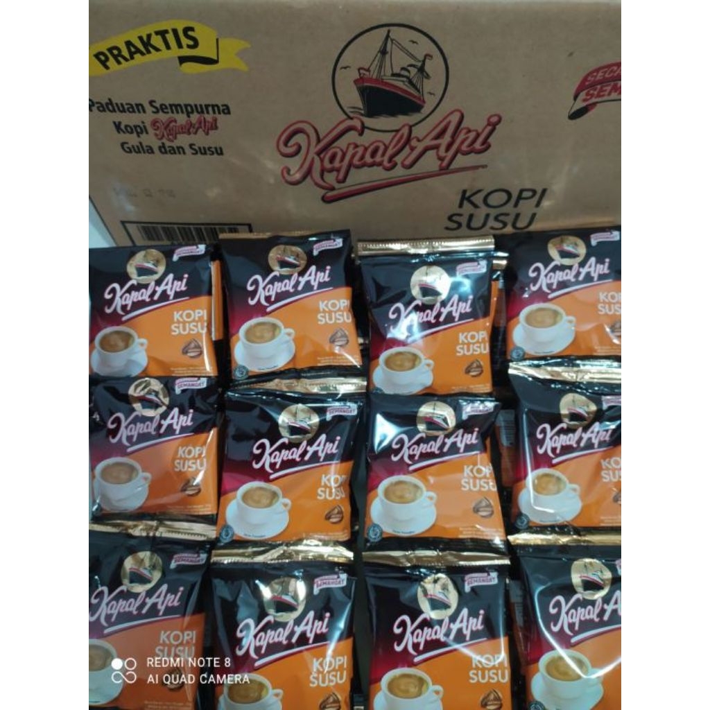 Kopi Kapal api Susu 1dus 10×12 renceng 31gr