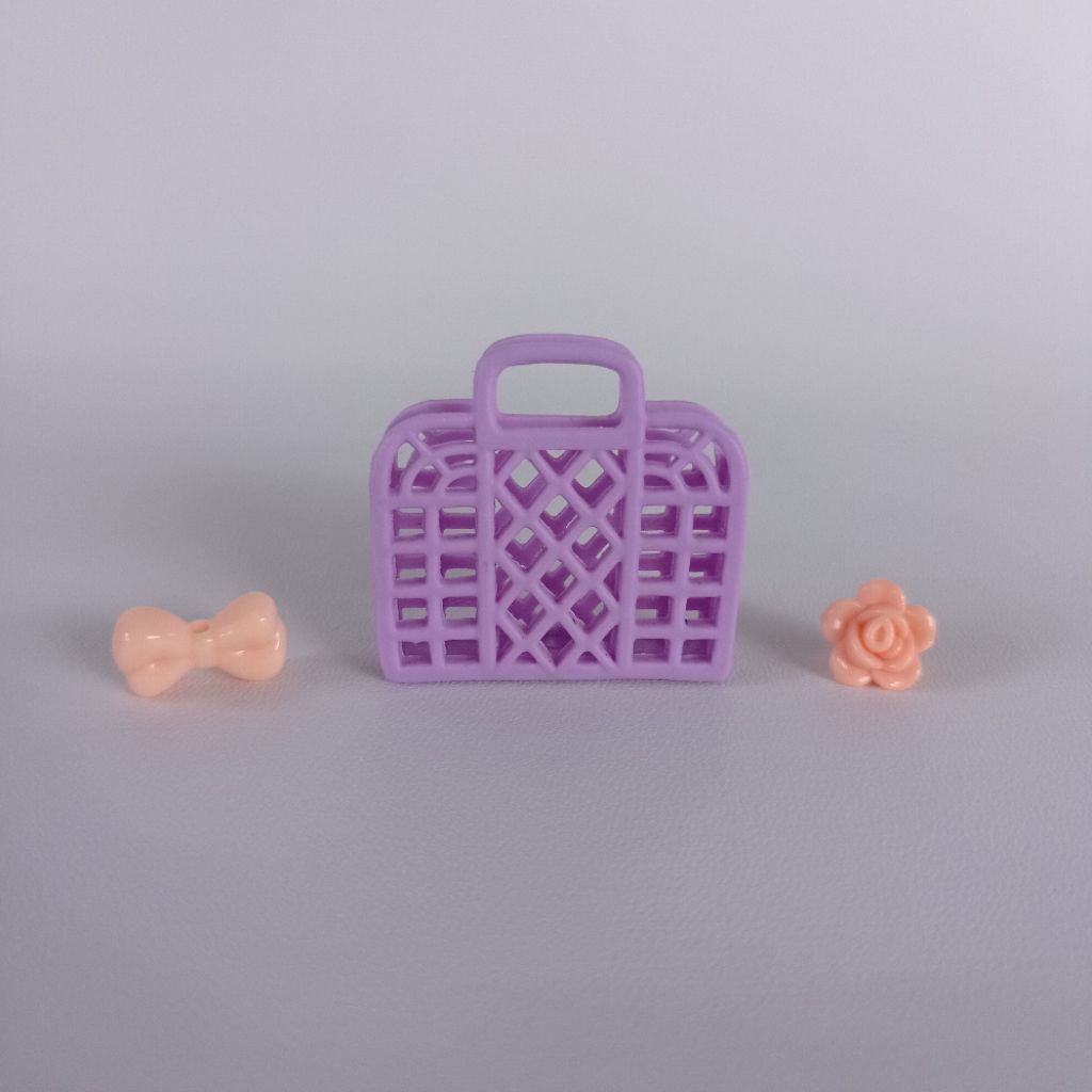 Tas Barbie Ori Mattel – Purple Shopping Basket | Tas Keranjang Belanja Barbie Warna Ungu