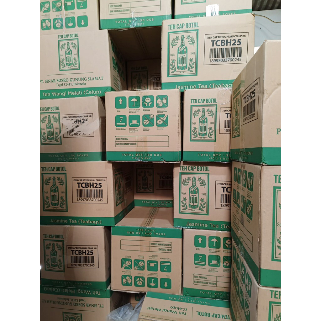 teh celup cap botol 1 dus 10 x 5 box (50pcs)