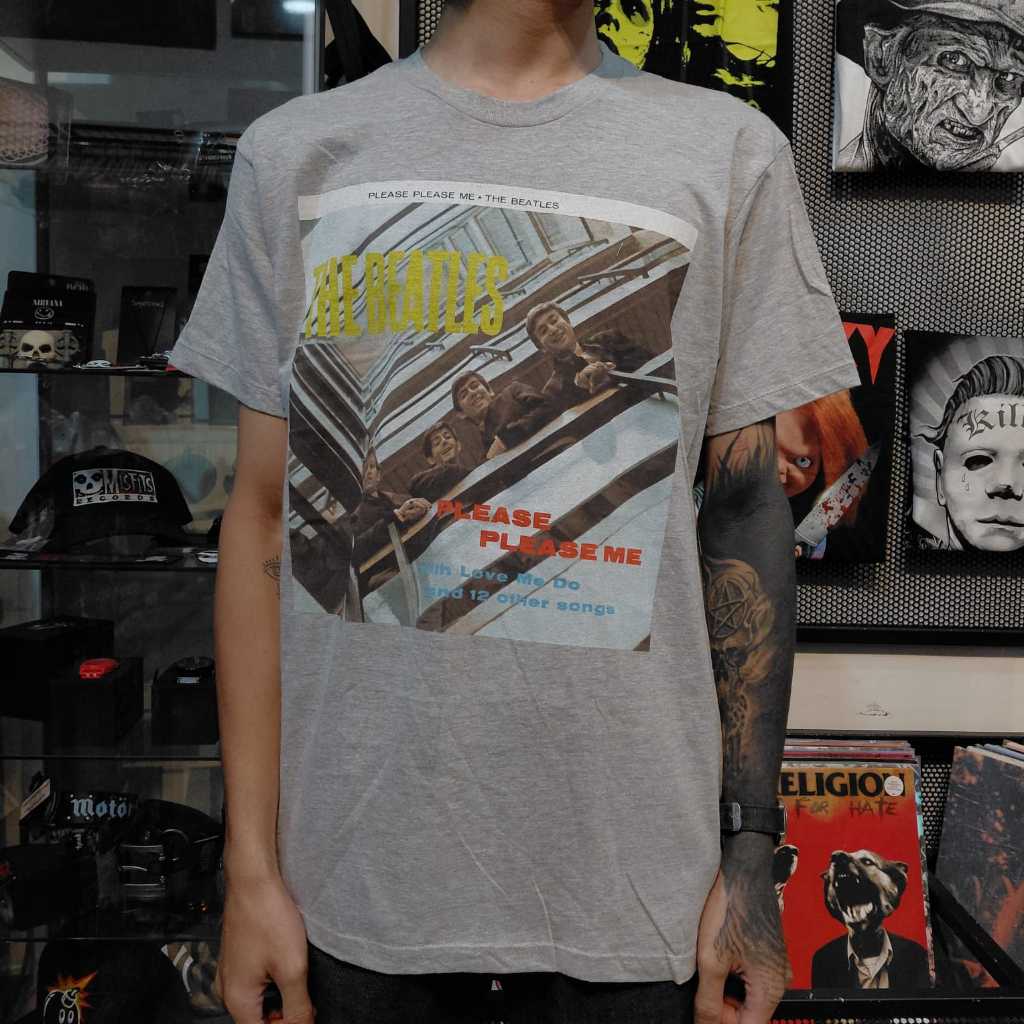 T Shirt Band Official THE BEATLES - PLEASE PLEASE ME Original