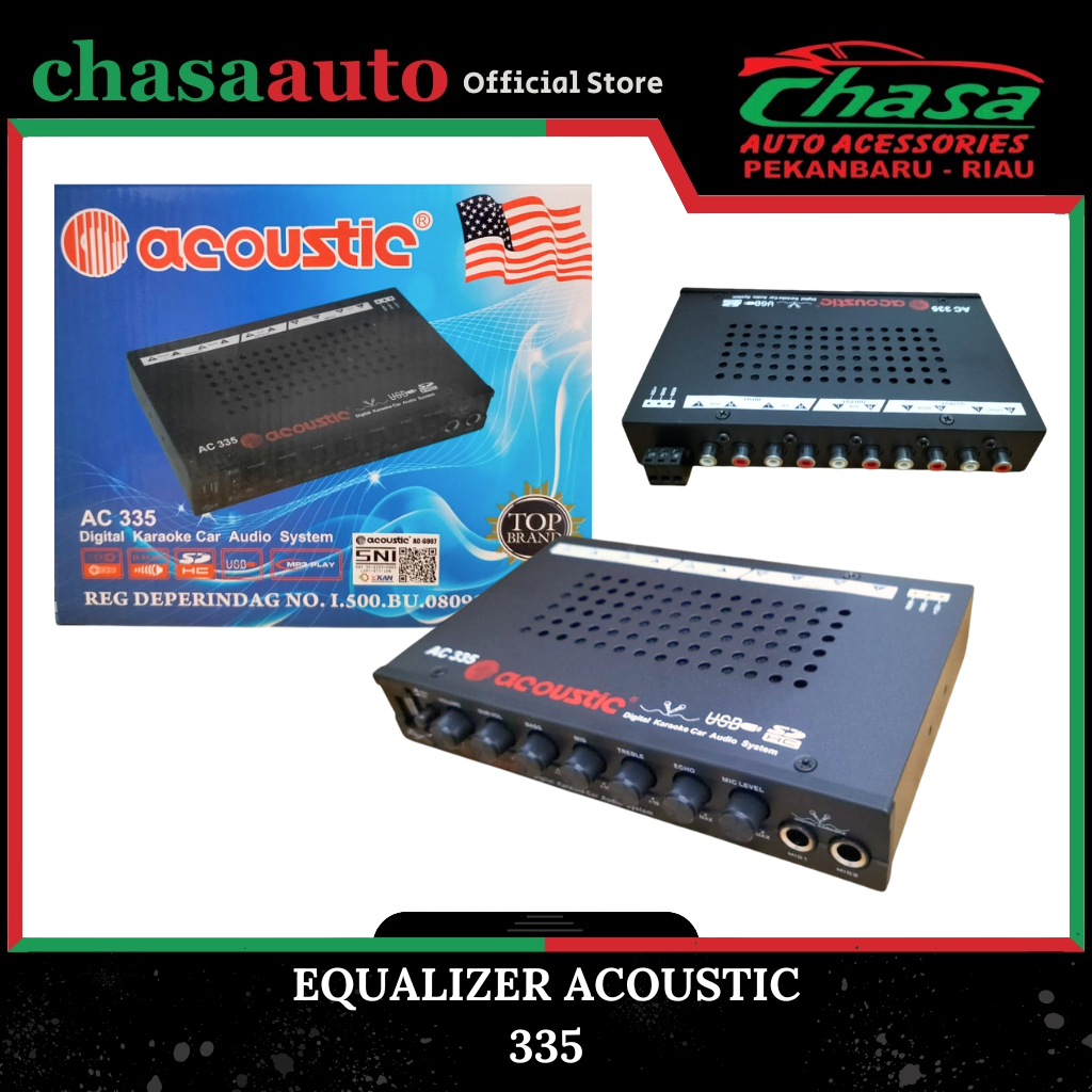 (CHASA) EQUALIZER AMPLIFIER ACOUSTIC SISTEM AUDIO MOBIL CONTROL KONTROL ACOUSTIC AC 335