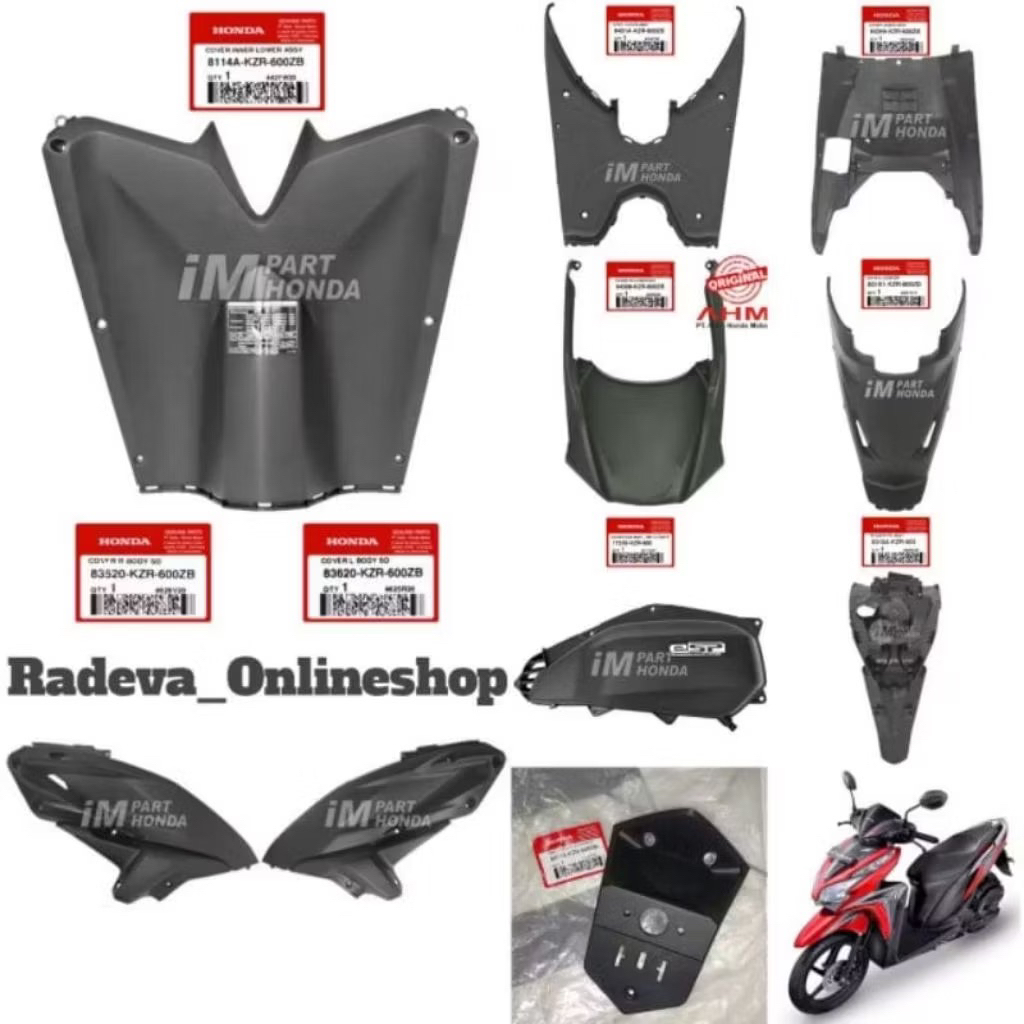 Body set fullset Body kasar vario 125 Honda vario 125 kzr old original