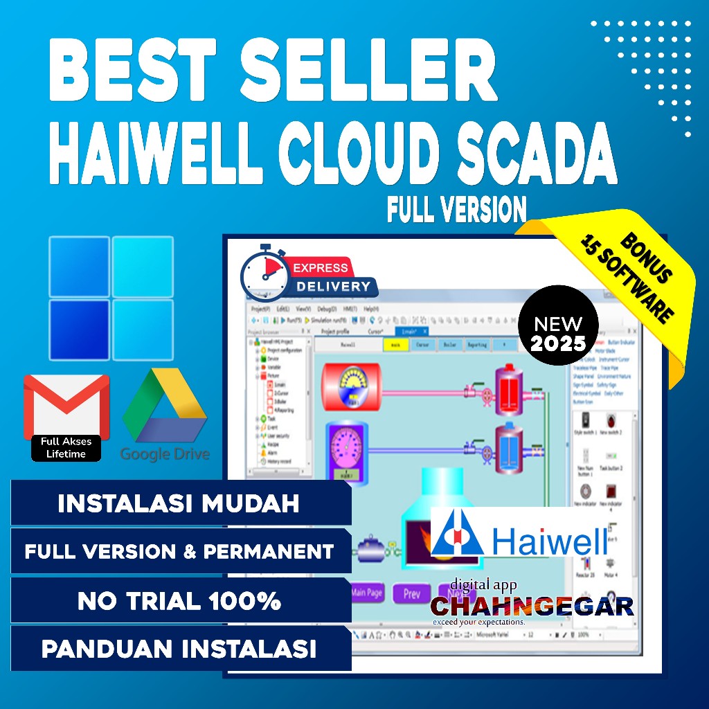 Haiwell Cloud SCADA 3.36 2023 Full Software Supervisory Control and Data Acquisition (SCADA)