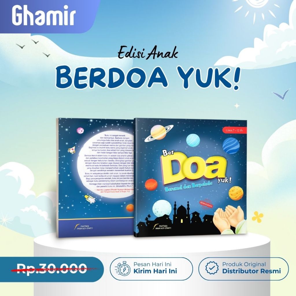 Berdoa Yuk - Buku Anak Islami - Buku Belajar Berdoa Anak - Buku Doa Untuk Anak-Anak - Pustaka Imam S