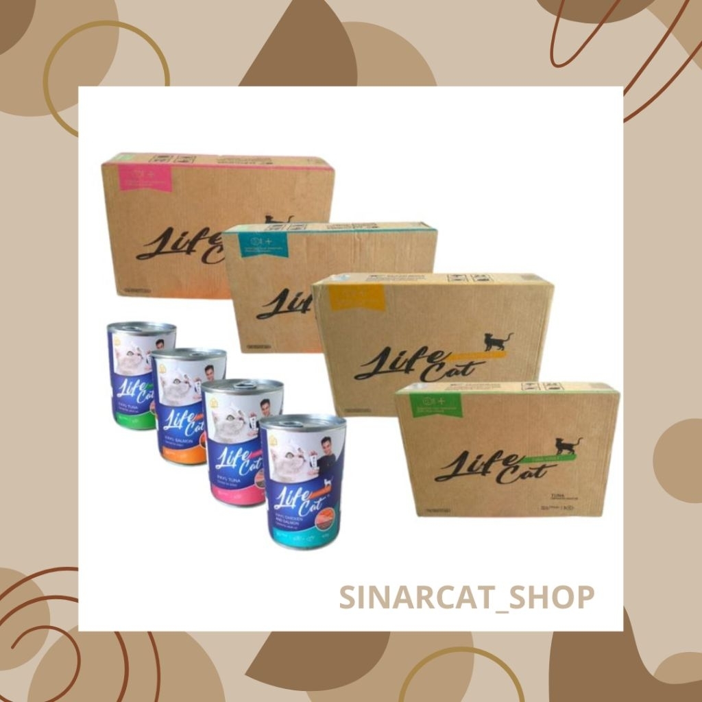 life cat kaleng wet food 1 dus isi 24 pcs