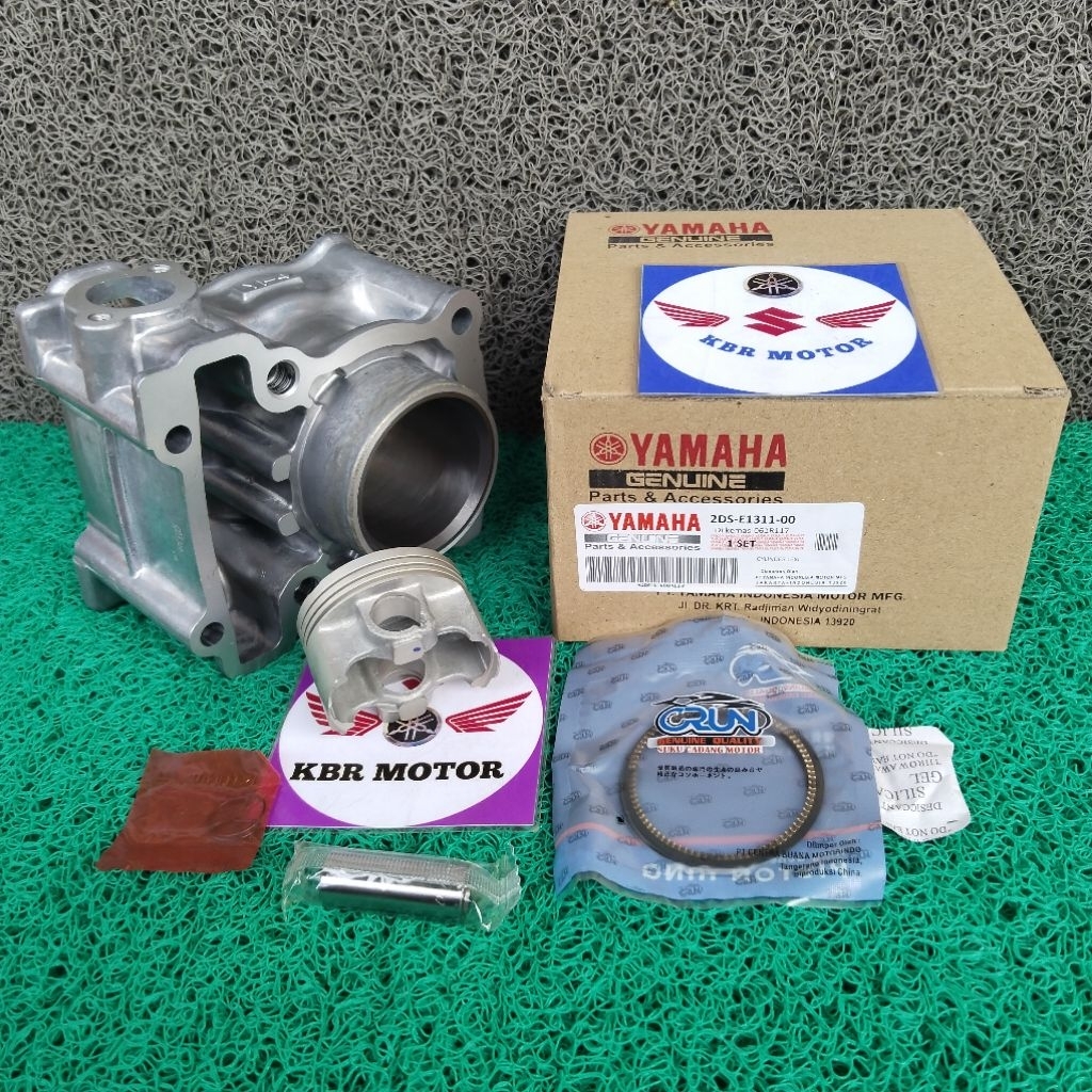 Sepaket Blok cylinder block seher Boring Piston Yamaha Lexi Lexi 125