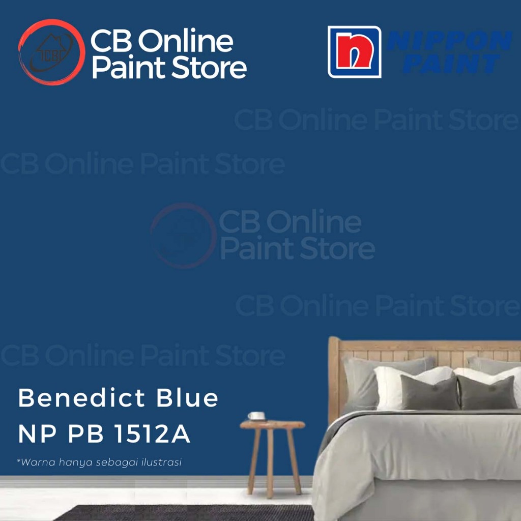 CAT TEMBOK NIPPON PAINT - BENEDICT BLUE NPPB1512A - LITER