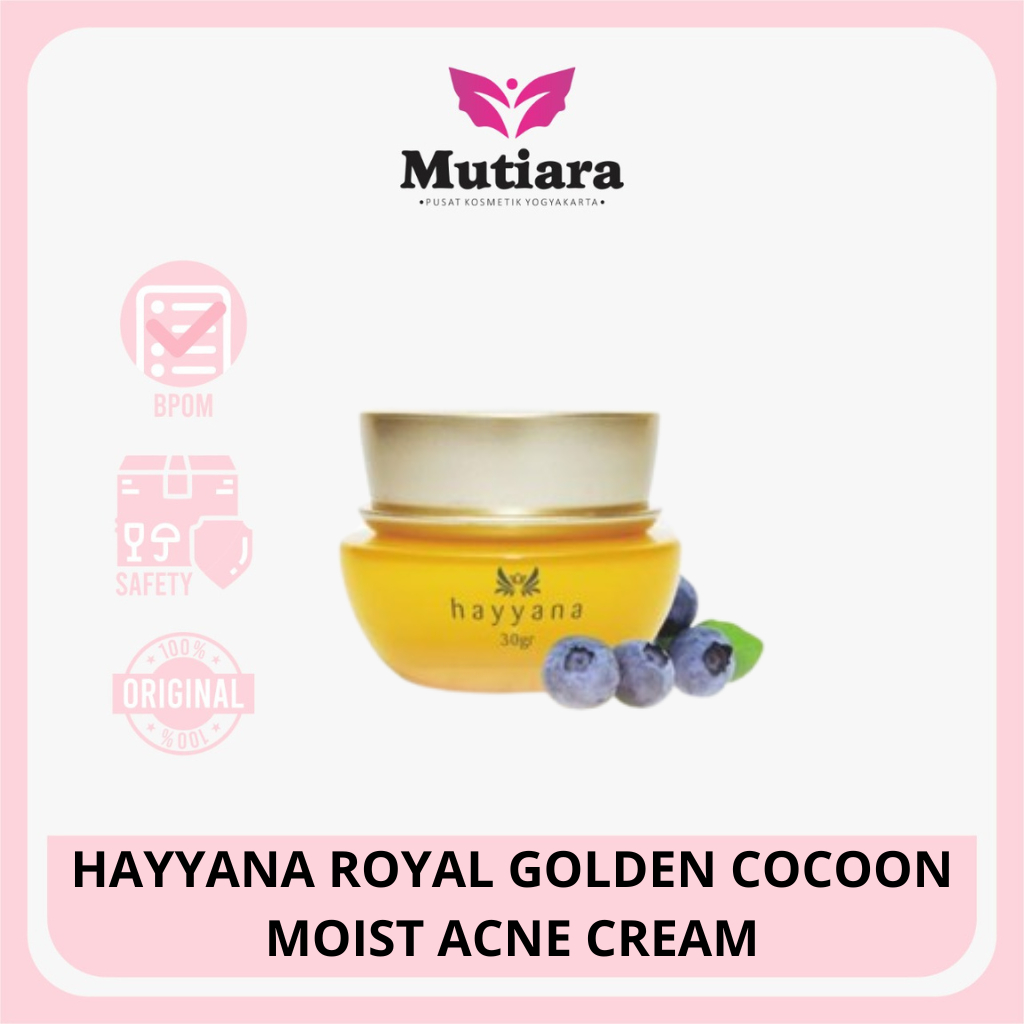 HAYYANA ROYAL GOLDEN COCOON MOIST ACNE CREAM 30GR