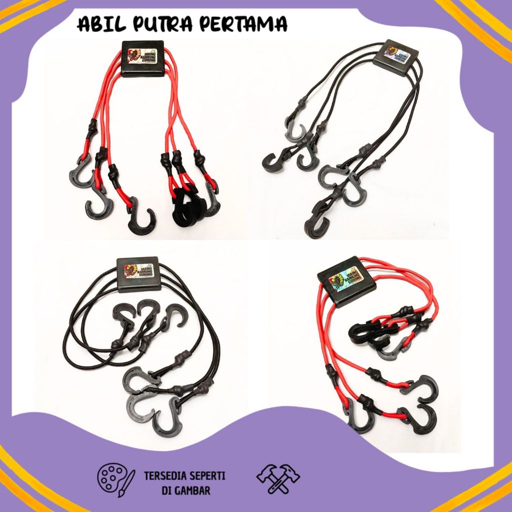 Jaring Kambing Gunung Spydernet Jaring Motor Jaring Helm Tas Box Motor