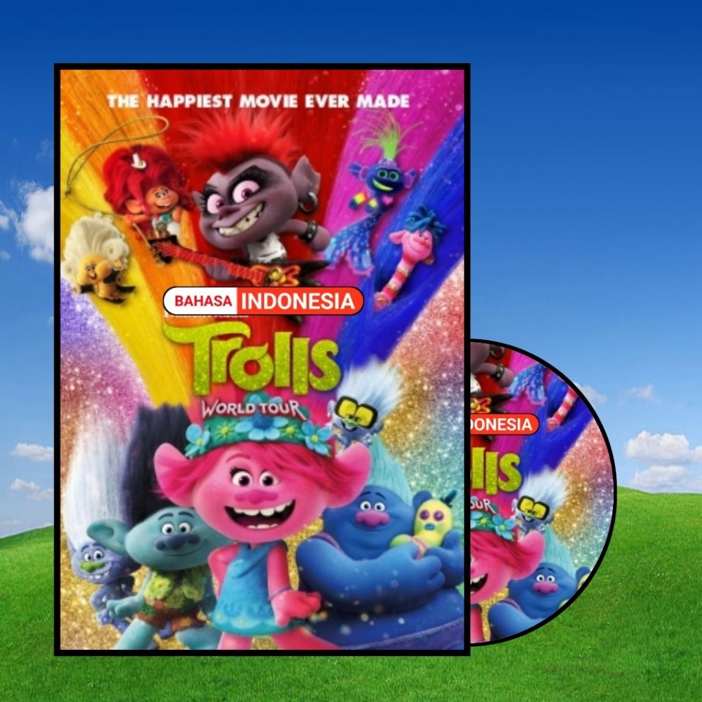 KASET FILM ANAK-ANAK TROLLS WORLD TOUR BAHASA INDONESIA - KASET FILM ANAK ANAK