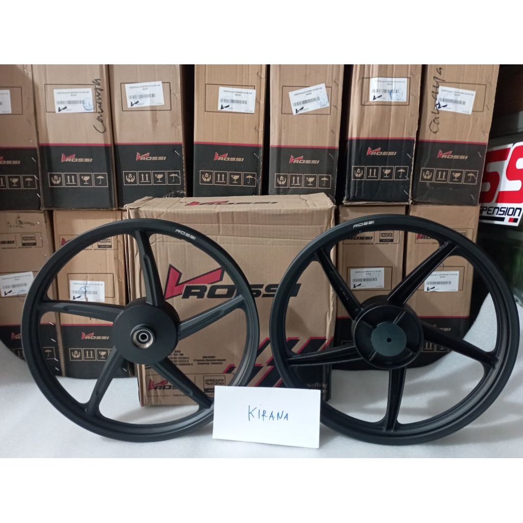 Velg Vrossi Honda Kirana Falcon Black Veleg Racing Palang 5 Hitam Origina