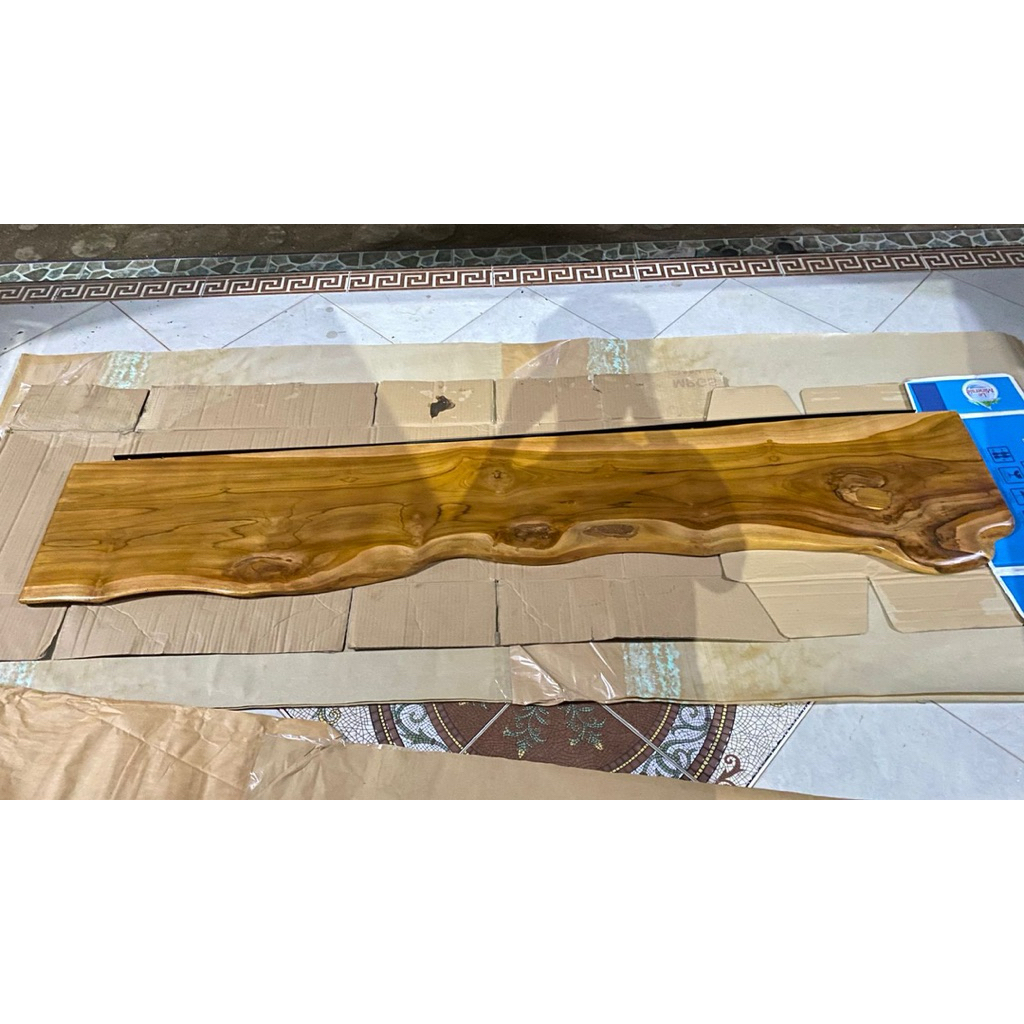 Rak Dinding Kayu Jati Panjang 2 Meter