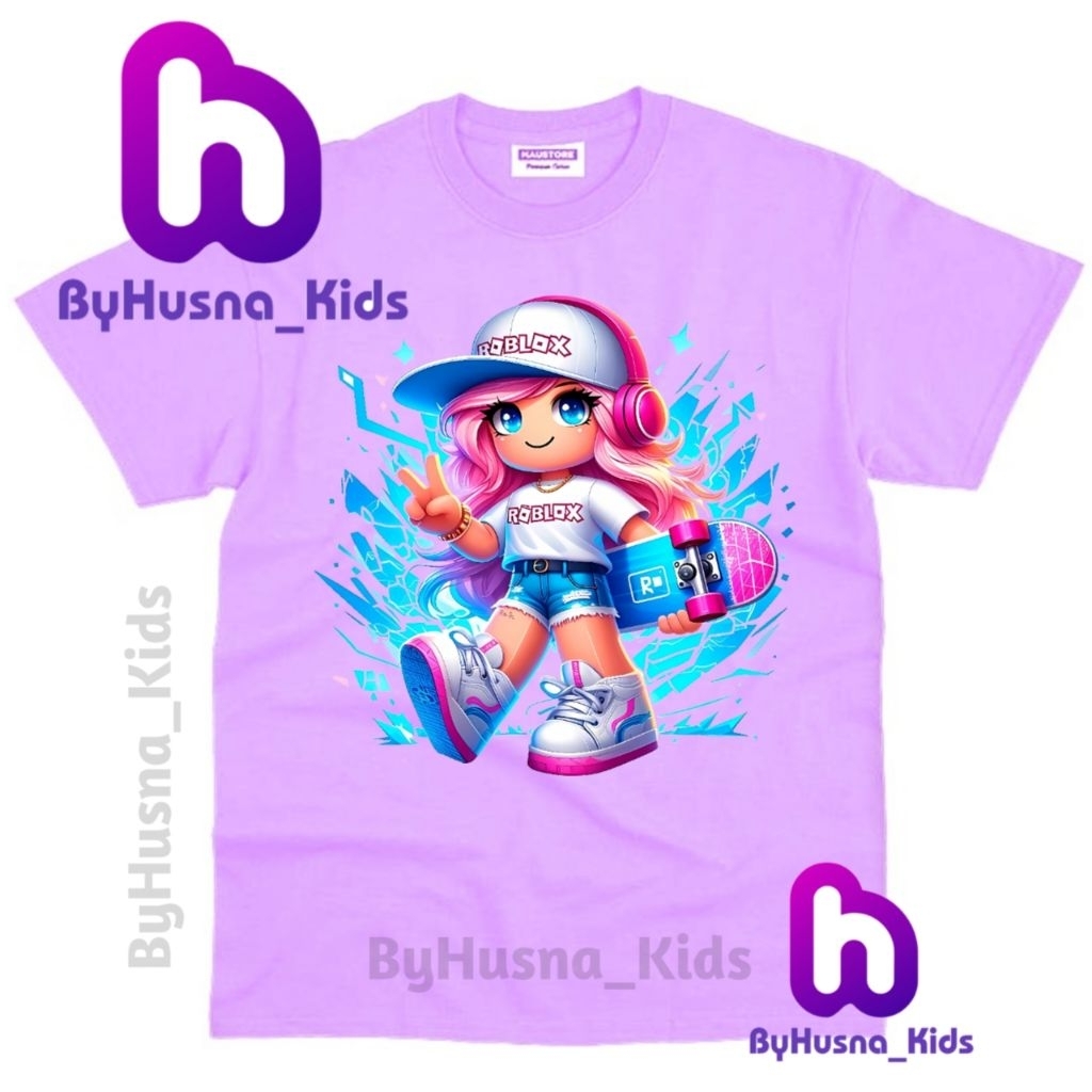 BAJU ANAK KAOS ANAK ROBLOX GIRLS GAMERS ANAK PEREMPUAN ANAK CEWE