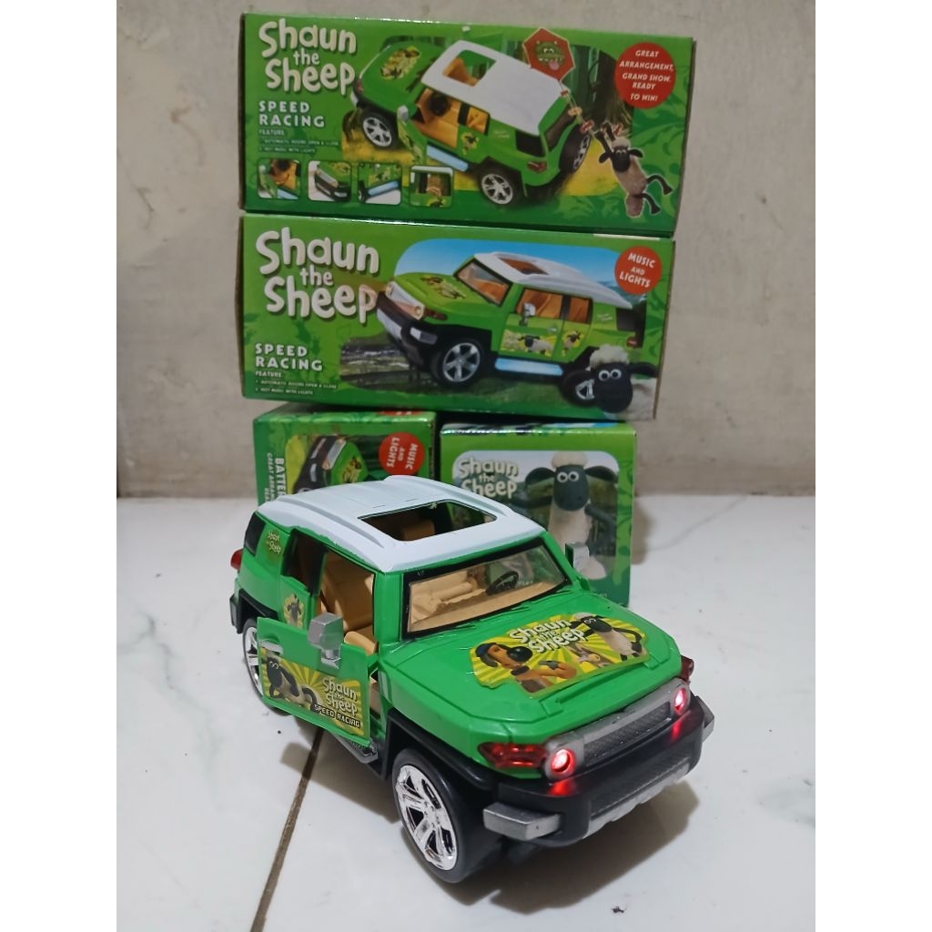 mainan mobil anak shaun the sheep