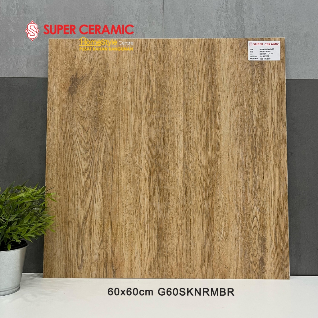 ATENA 60x60 Granit Lantai Matt KAYU - G60SKNRMBR (SkinWood)