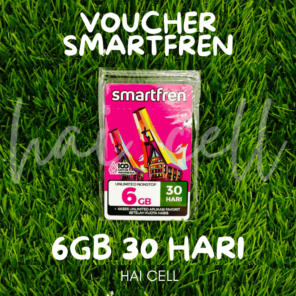 Hai - SMARTFREN Voucher 6GB 30 Hari 1 Bulan Paket Data Kuota Internet Murah Vocer