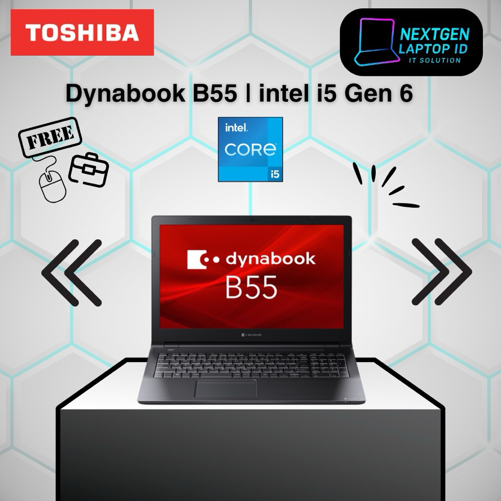 Laptop Toshiba Dynabook B55 15 Inch Core i5 Gen 6 RAM 8GB SSD 256GB