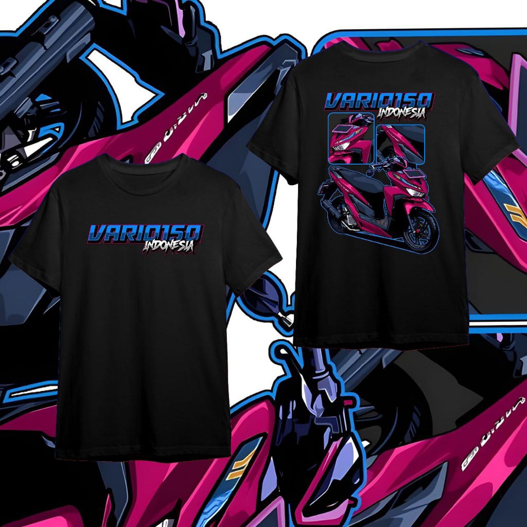 Baju Kaos Vario 150 Indonesia - Kaos Motor Vario 150 Indonesia Kaos Distro Kaos Unisex Baju Kaos Pri