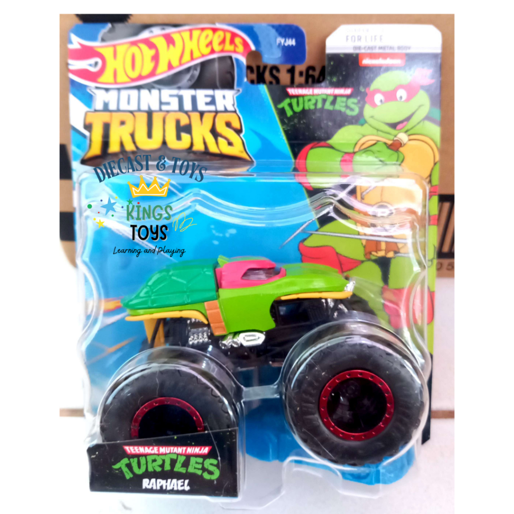 Hot Wheels Monster Truck Ninja Turtle Raphael Original Mattel